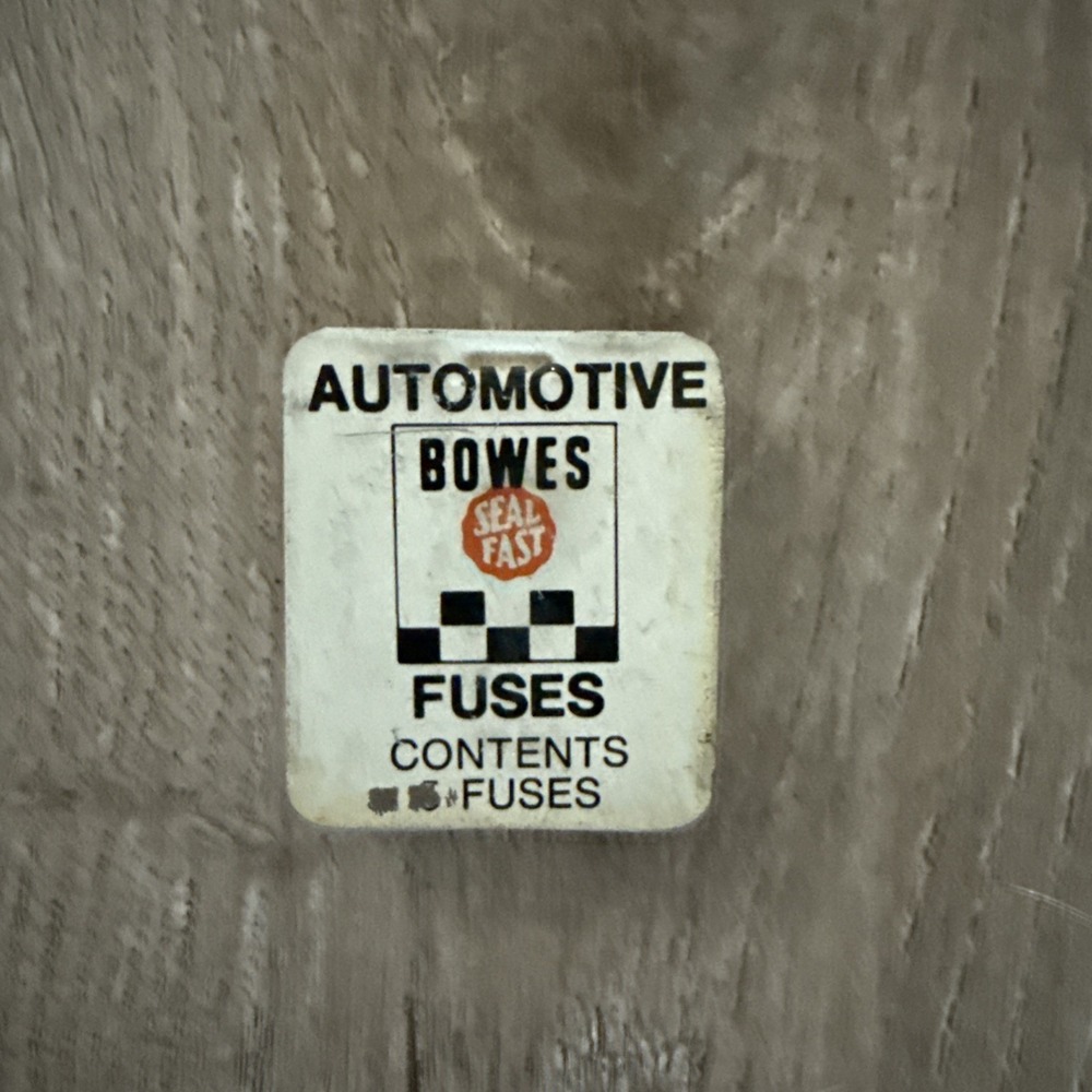 Vintage Bowes Seal Fast Automotive Fuses AGA 1 (1AG 1) Advertising‎